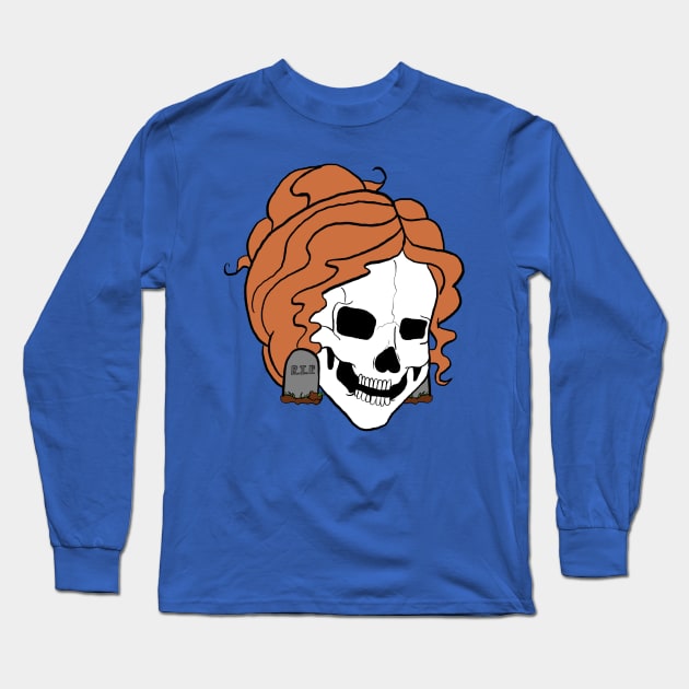 Ms. Frizzle Skull Long Sleeve T-Shirt by TheDeathOfMyChildhood1